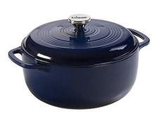 Lodge Enameled Cast Iron 5.5 Quart Dutch Oven Cookware Pot Indigo Blue  NEW     , usado comprar usado Lodge Enameled Cast Iron 5.5 Quart Dutch Oven Cookware Pot Indigo Blue  NEW     , usado comprar usado  Enviando para Brazil