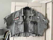 Jeansjacke bolero grau gebraucht kaufen  Herne