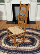 Cadeira de balanço Shaker escada traseira Don Perkins casa de bonecas artesanal miniatura 1:12 comprar usado  Enviando para Brazil