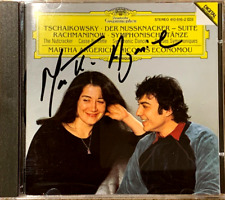Usado, Signed by MARTHA ARGERICH Rachmaninov Symphonic Dances for Two Pianos DGG CD comprar usado  Enviando para Brazil
