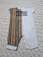 Burberry baby grow for sale  BOLTON