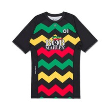 Albino & Preto Bob Marley MMA jiujutsu grappler treinamento Rashguard e treinamento, usado comprar usado  Enviando para Brazil