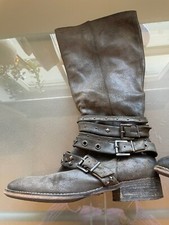 Stiefel schnallen grau gebraucht kaufen  Wiesbaden