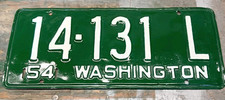 Vintage washington license for sale  Shelton