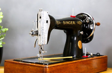 Usado, Excelente Máquina de Costura Manual Vintage Singer 15k Heavy Duty + Estojo de Madeira Curvada comprar usado  Enviando para Brazil