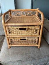 Vintage wicker bamboo for sale  HALIFAX