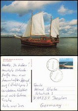 Widokówka Statki Żeglowiec AFW Mazury Polska Polska 1996 na sprzedaż  Wysyłka do Poland