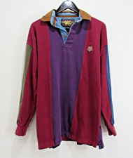 Usado, Camisa polo listrada vintage Ralph Lauren Chaps grande bloco de cores manga longa rugby comprar usado  Enviando para Brazil