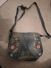 Denim bag used for sale  UK