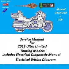 Harley Davidson 2013 Electra Glide Ultra Limited Touring Models Manual de Serviço comprar usado  Enviando para Brazil
