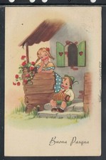 Cartolina buona pasqua usato  Italia