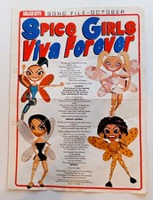 Usado, SPICE GIRLS Viva Forever letra da música Smash Hits mag 1998 pôster 1 página comprar usado  Enviando para Brazil