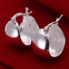 Berloque de prata 925 da moda liso lindo brinco feminino quente joia E52 comprar usado  Enviando para Brazil