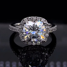 2.35tcw cushion moissanite for sale  Garden City