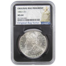 1882 S Morgan Dollar MS 64 NGC prata bolsa original fragmento SKU:I18282 comprar usado  Enviando para Brazil