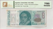 1985 Argentina 1 Austral Pick #323a TQG genuíno comprar usado  Enviando para Brazil