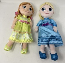 Bonecas de pelúcia Frozen Young Elsa Princess Anna 13” Disney Store comprar usado  Enviando para Brazil