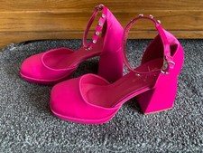 Hot pink satin for sale  ERITH
