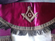 Vintage masonic apron for sale  OSWESTRY