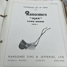 Ransomes ajax 3lawn for sale  HITCHIN