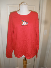 Blusa feminina de Natal manga comprida vermelha grama limão estúdio L (96) comprar usado  Enviando para Brazil