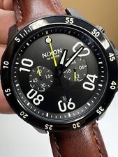 Usado, Relógio de couro Nixon The Ranger cronógrafo preto comprar usado  Enviando para Brazil