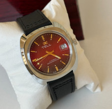 1970'S TELL WATCH MOSTRADOR VERMELHO TV QUADRADO NÃO USADO PERFEITO ESTADO 38MM NOS VINTAGE SUÍÇO MASCULINO comprar usado  Enviando para Brazil