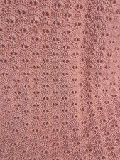 Crocheted pink throw for sale  Ute