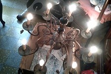 Lampadario vintage ottone usato  Savona