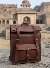 Bolsa de Couro de Cabra Mochila Laptop Mochila Masculina Vintage Marrom Genuína S Viagem Nova comprar usado Bolsa de Couro de Cabra Mochila Laptop Mochila Masculina Vintage Marrom Genuína S Viagem Nova comprar usado  Enviando para Brazil
