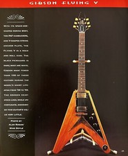 Usado, Anúncio impresso fotográfico guitarra Gibson Flying V - Alan Rogan, Mike Doyle comprar usado  Enviando para Brazil