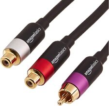 Divisor adaptador en Y Amazon Basics RCA con 2 hembra en un extremo y 1 macho RCA segunda mano  Embacar hacia Mexico