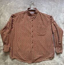 Usado, Camisa masculina Bullock Jones tamanho XLarge vermelha clássica botão para cima mesa de pôquer casual comprar usado  Enviando para Brazil