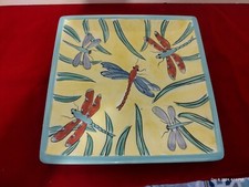 Dragonfly ceramic plate for sale  Norfolk