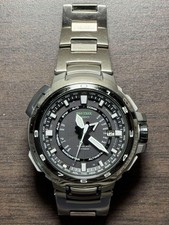 Relógio de rádio solar Casio Pro Trek PRX-7000YT-7JF titânio mostrador preto usado comprar usado  Enviando para Brazil
