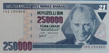 Billet 250000 lirasi d'occasion  Bollène
