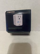 Conversor de tensão CA Mapambo 220V a 110V adaptador de viagem europeu caixa  comprar usado  Enviando para Brazil
