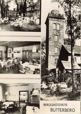 Bischofswerda - Berggaststätte Butterberg, Saksonia, NRD, karta przebiegła 1972 na sprzedaż  Wysyłka do Poland