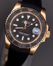 SeikMod Boat-Master - Gold Case / Black Dial / Rubber Strap / Cyclo comprar usado  Enviando para Brazil