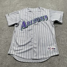 Camiseta masculina vintage Arizona Diamondbacks listra cinza grande beisebol anos 90 liga principal de beisebol comprar usado  Enviando para Brazil