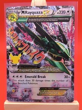Mega M Rayquaza EX 76/108 Celebrações Texturizado Ultra Raro Cartão Holo Pokemon Novo, usado comprar usado  Enviando para Brazil