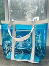Bolsa tote Dolce & Gabbana feminina azul e branca vinil transparente - Esgotada online, usado comprar usado  Enviando para Brazil