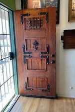 Porta superior quadrada de madeira maciça rústica recuperada castelo adega pré-pendurada, usado comprar usado  Enviando para Brazil