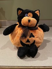 Fantasia de abóbora gato preto de pelúcia Soft Classics 11” Halloween comprar usado  Enviando para Brazil