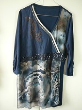 Kleid dunkelblau pailetten gebraucht kaufen  Mannheim
