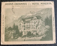 Capa publicitária Itália 1921 Hotel Minerva para EUA comprar usado  Enviando para Brazil