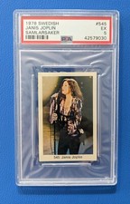 ⭐ Janis Joplin CARTÃO DE NOVATO 1974-78 Samlarsaker Sueco PSA 5 Pop 1 APENAS 1 SUPERIOR comprar usado  Enviando para Brazil