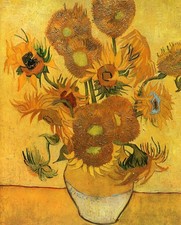 Vase fifteen sunflowers for sale  Brooklyn