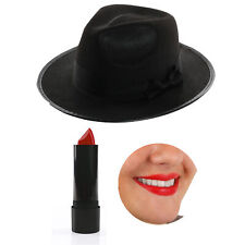 Black fedora red for sale  LEIGH-ON-SEA