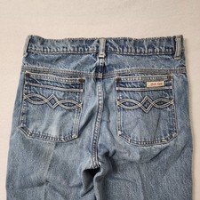 Jeans feminino vintage Calvin Klein 29x32 azul desbotado perna reta feito nos EUA comprar usado  Enviando para Brazil
